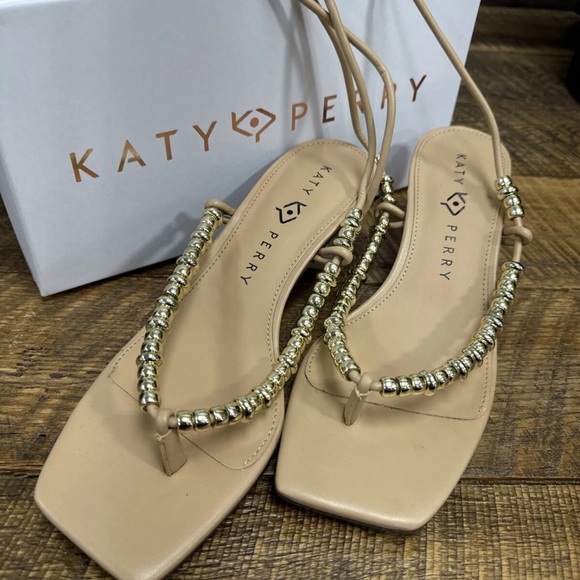 Katy Perry The Cubie Bead Sandal In Biscotti - Picture 8 of 8